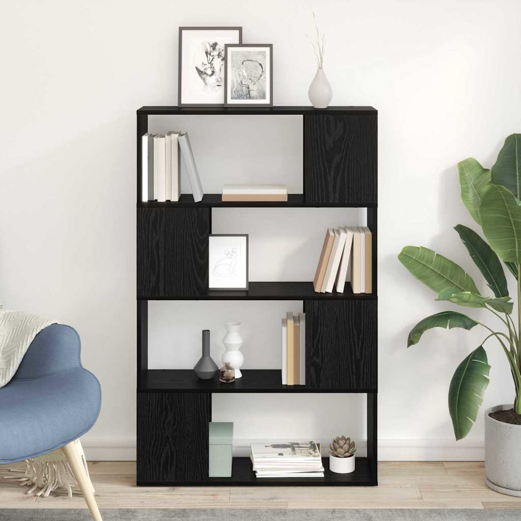 TV Cabinet Set Black 80 x 24 x 125 cm Engineered Wood