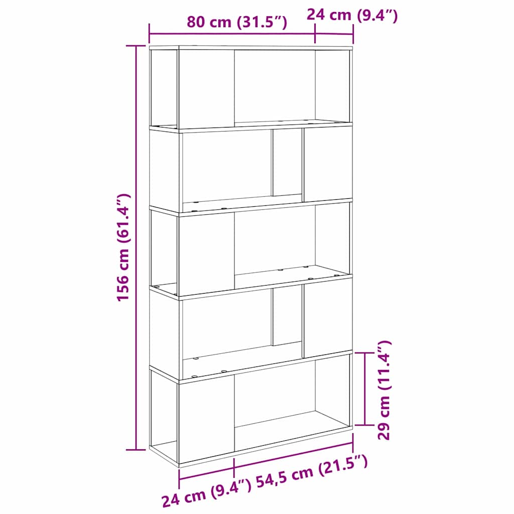 TV Cabinet Set Black 80 x 24 x 156 cm Engineered Wood