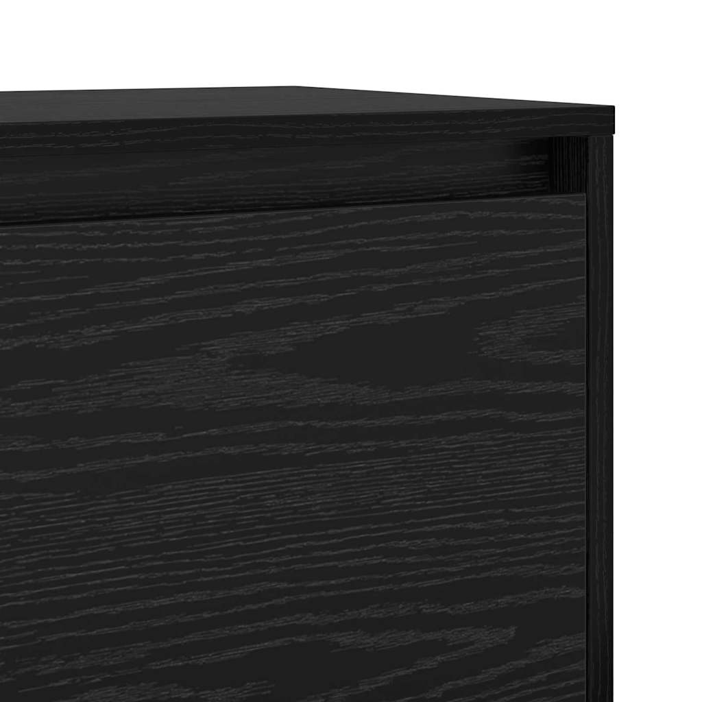 TV Cabinet Set Black Oak 90 x 35 x 40 cm Engineered Wood