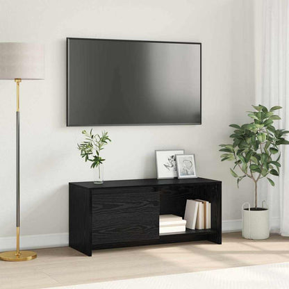 TV Cabinet Set Black Oak 90 x 35 x 40 cm Engineered Wood