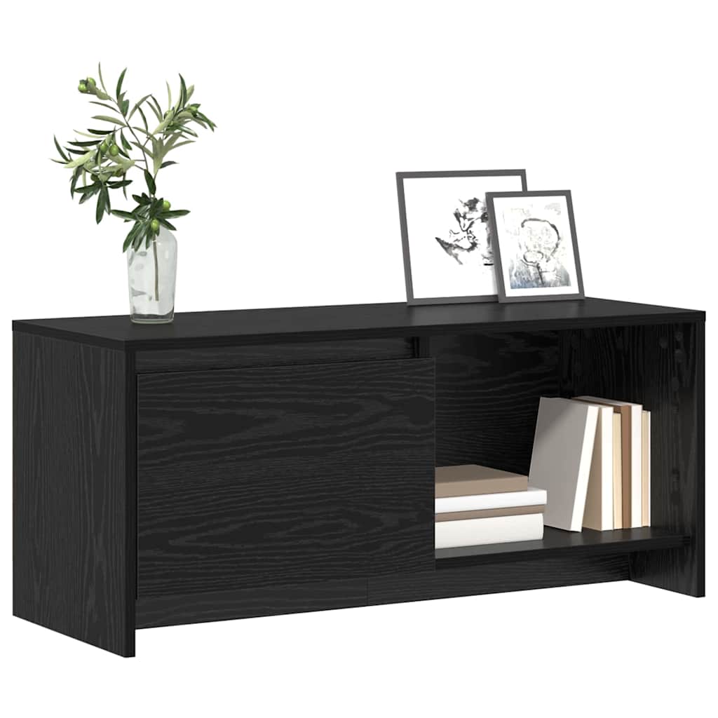 TV Cabinet Set Black Oak 90 x 35 x 40 cm Engineered Wood