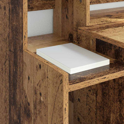 Desk with Desk Lamps Old wood 97 x 45 x 90 cm Engineered wood