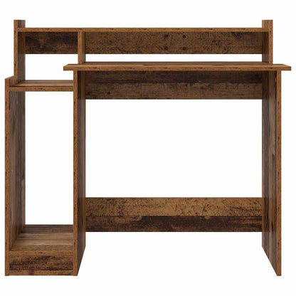 Desk with Desk Lamps Old wood 97 x 45 x 90 cm Engineered wood