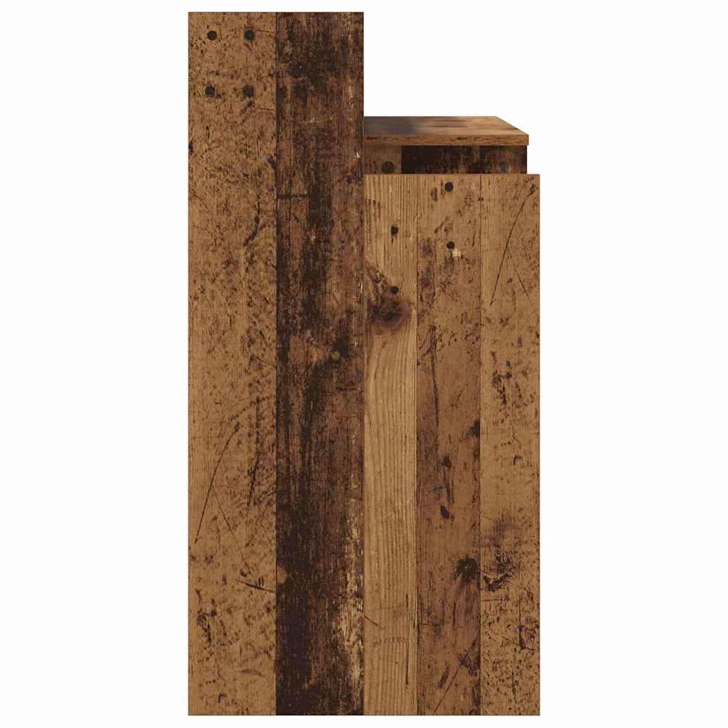 Desk with Desk Lamps Old wood 97 x 45 x 90 cm Engineered wood