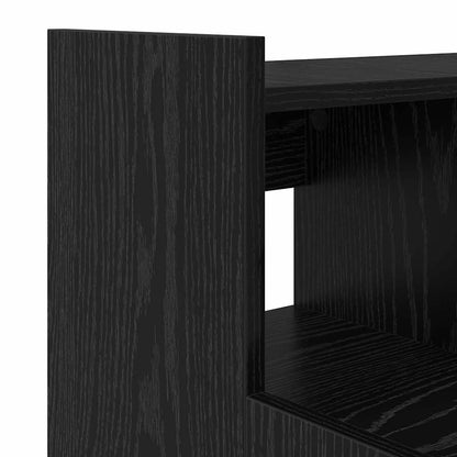 Desk with Desk Lamps Black oak 97 x 45 x 90 cm Engineered wood