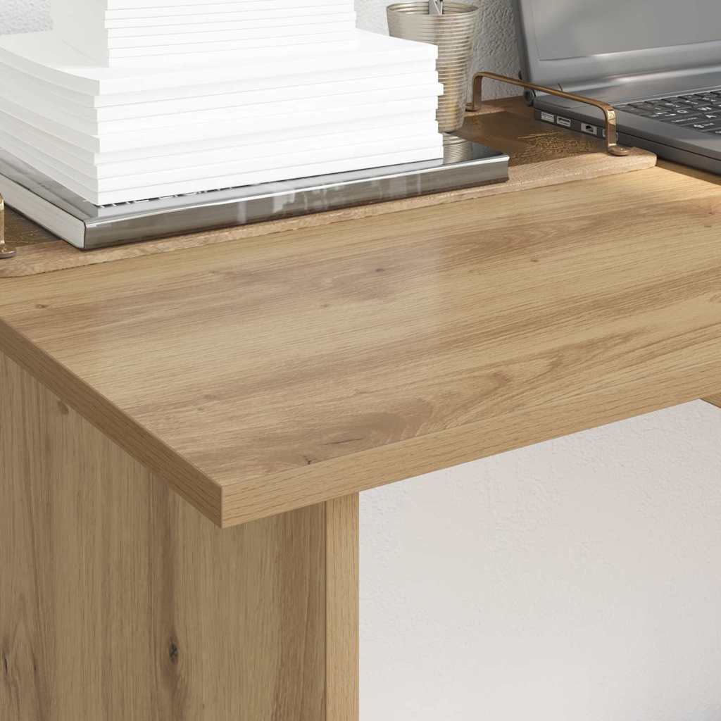 Desk with Drawer Artisan oak 100 x 50 x 76 cm Engineered wood