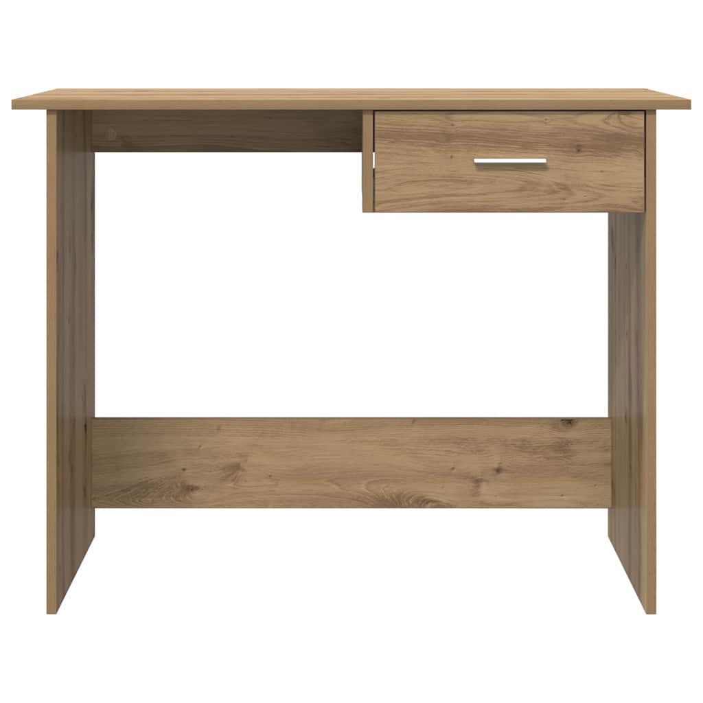 Desk with Drawer Artisan oak 100 x 50 x 76 cm Engineered wood