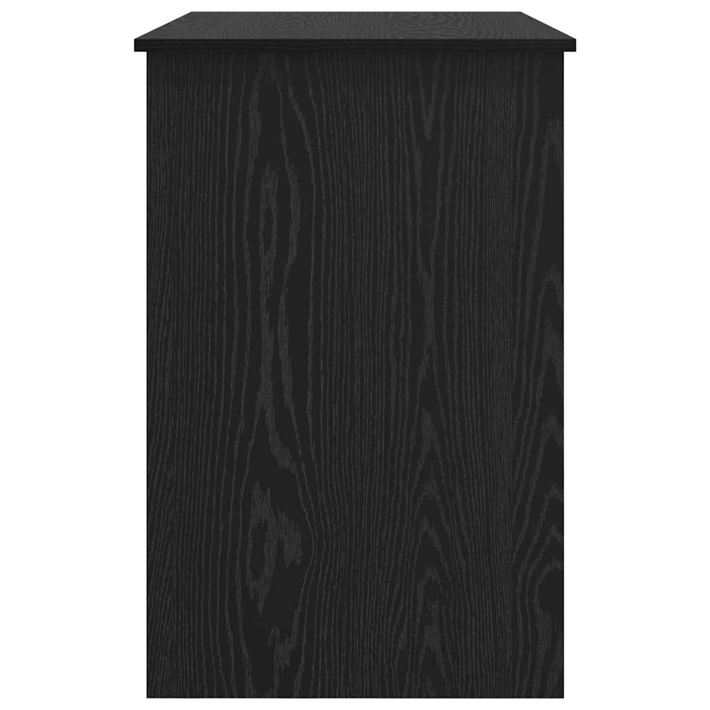 Desk with Drawer Black oak 100 x 50 x 76 cm Engineered wood