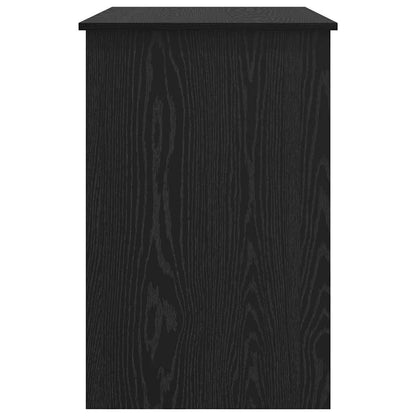 Desk with Drawer Black oak 100 x 50 x 76 cm Engineered wood