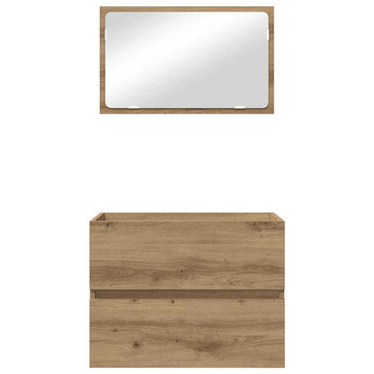 Bathroom Furniture Set 2 pcs Artisan Oak 57 x 37 x 45 cm
