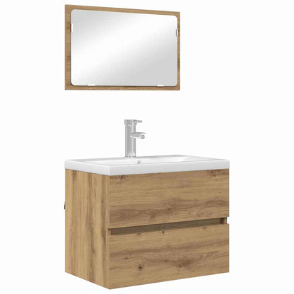 Bathroom Furniture Set 2 pcs Artisan Oak 57 x 37 x 45 cm