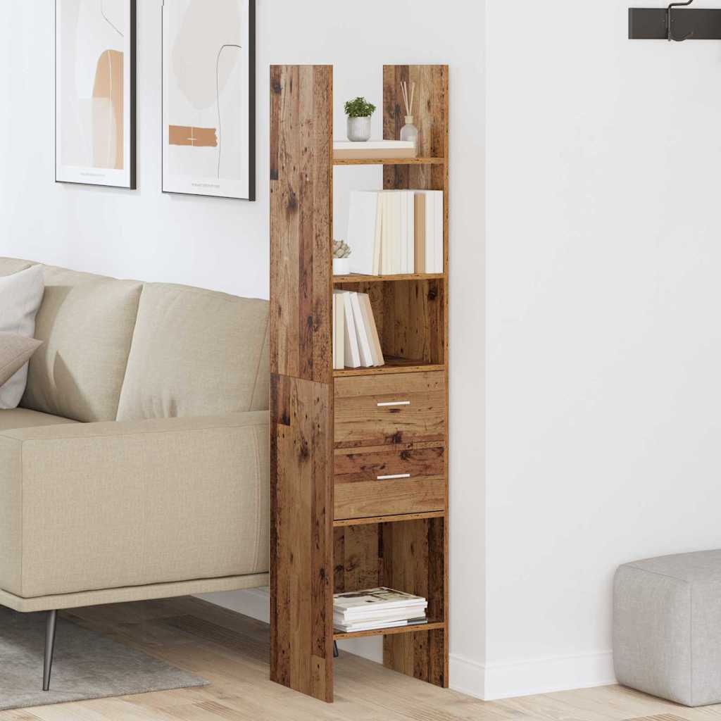 Book Cabinet Old wood 40 x 35 x 180 cm Engineered wood