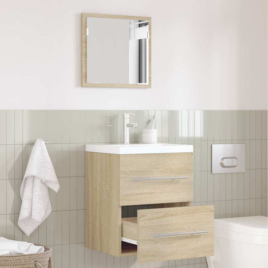 Bathroom Furniture Set with Drawer Brown 41 x 38.5 x 48 cm