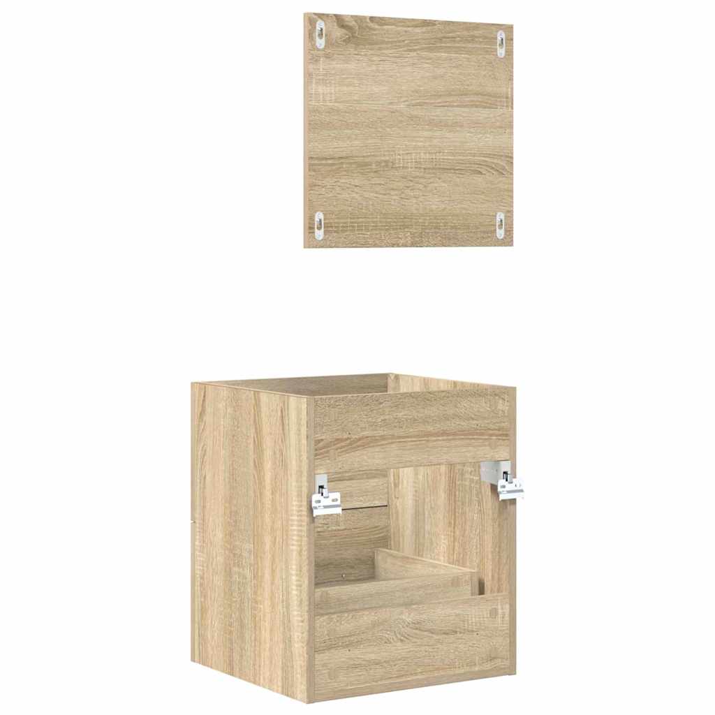 Bathroom Furniture Set with Drawer Brown 41 x 38.5 x 48 cm
