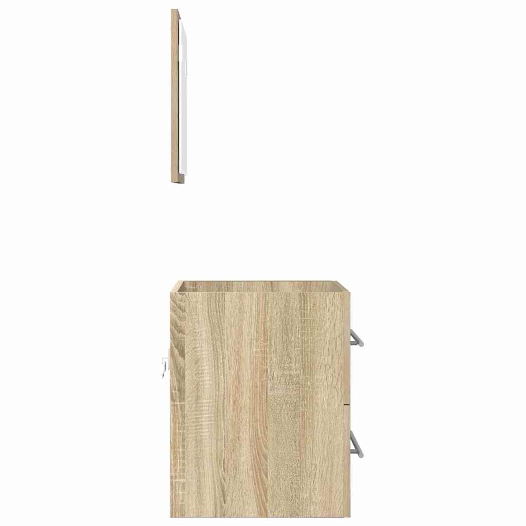 Bathroom Furniture Set with Drawer Brown 41 x 38.5 x 48 cm