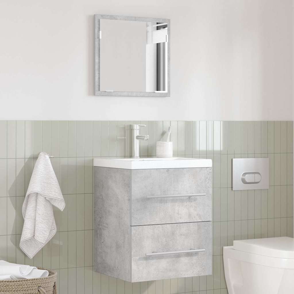 Bathroom Furniture Set with Drawer Grey 41 x 38.5 x 48 cm