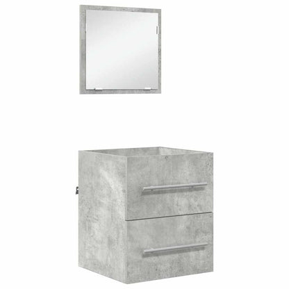 Bathroom Furniture Set with Drawer Grey 41 x 38.5 x 48 cm