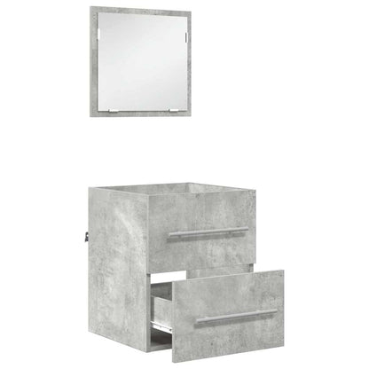Bathroom Furniture Set with Drawer Grey 41 x 38.5 x 48 cm