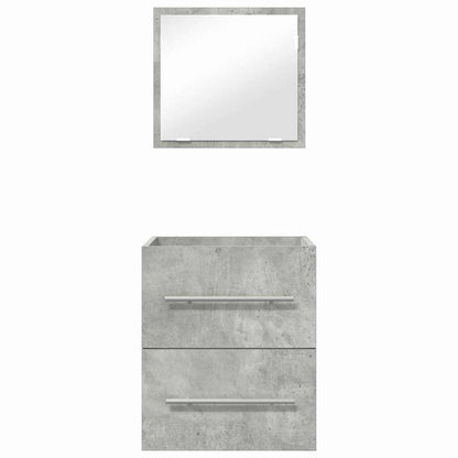Bathroom Furniture Set with Drawer Grey 41 x 38.5 x 48 cm