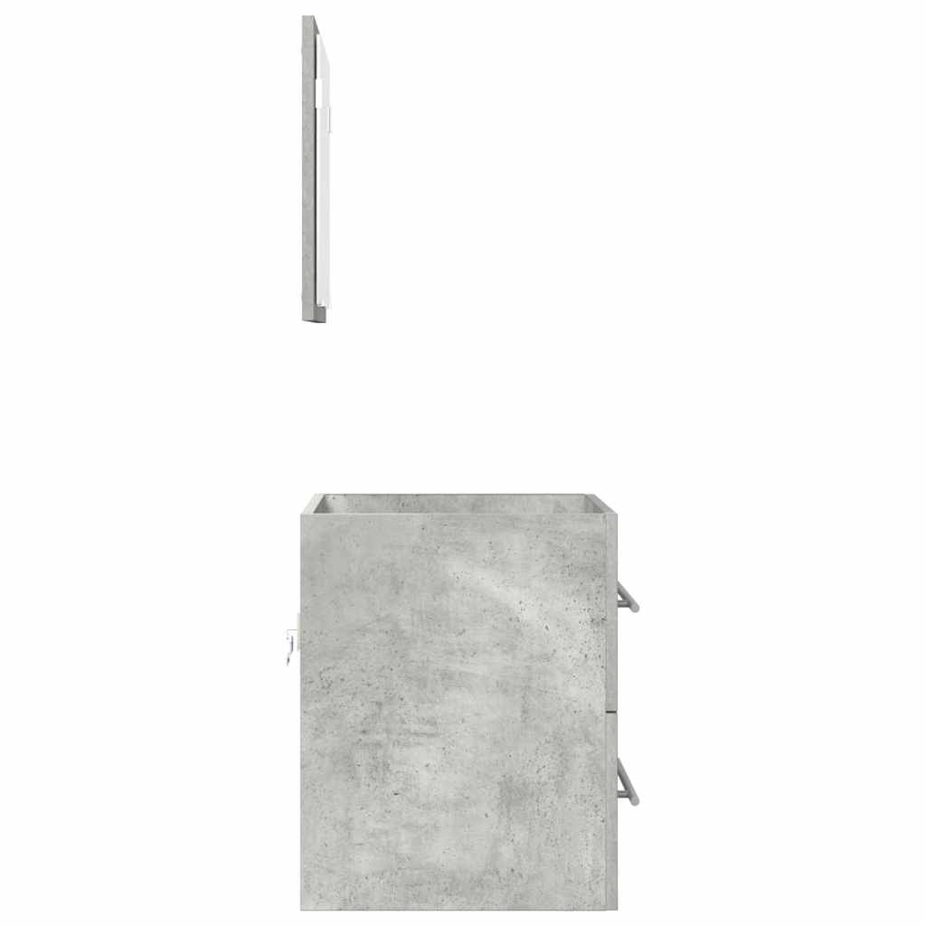 Bathroom Furniture Set with Drawer Grey 41 x 38.5 x 48 cm