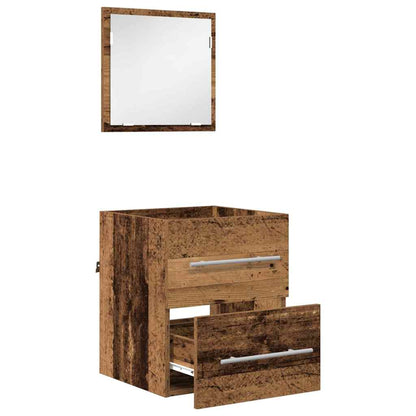 Bathroom Furniture Set with Drawer Brown 41 x 38.5 x 48 cm