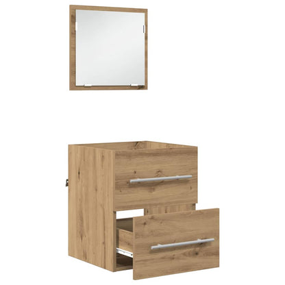 Bathroom Furniture Set with Drawer Brown 41 x 38.5 x 48 cm