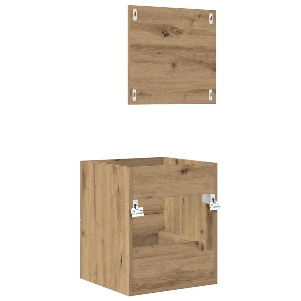 Bathroom Furniture Set with Drawer Brown 41 x 38.5 x 48 cm