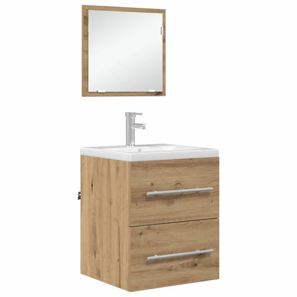 Bathroom Furniture Set with Drawer Brown 41 x 38.5 x 48 cm