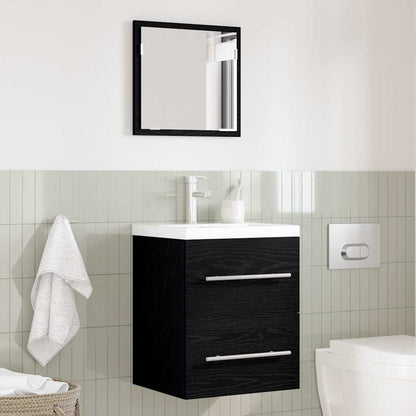Bathroom Furniture Set with Drawer Black 41 x 38.5 x 48 cm