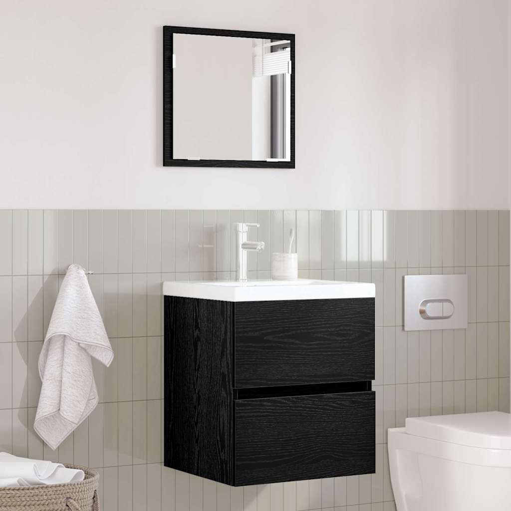 Bathroom Cabinet Black Oak 41 x 38.5 x 45 cm Engineered Wood