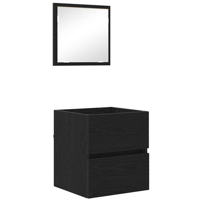 Bathroom Cabinet Black Oak 41 x 38.5 x 45 cm Engineered Wood