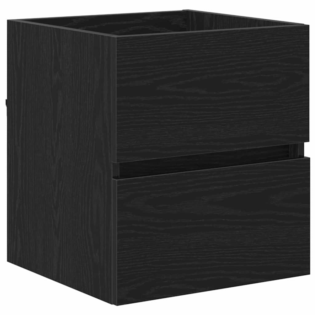 Bathroom Cabinet Black Oak 41 x 38.5 x 45 cm Engineered Wood
