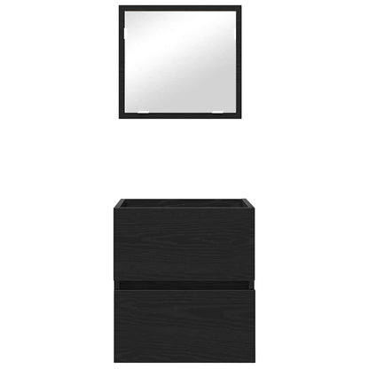 Bathroom Cabinet Black Oak 41 x 38.5 x 45 cm Engineered Wood