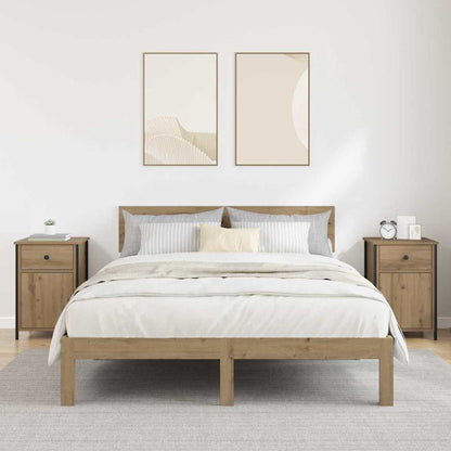 Bedside Cabinet with Drawer 2 pcs Artisan oak 40 x 42 x 60 cm
