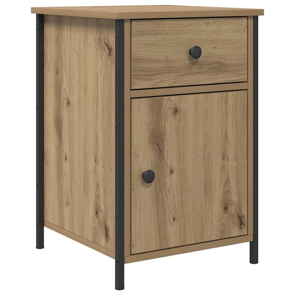 Bedside Cabinet with Drawer 2 pcs Artisan oak 40 x 42 x 60 cm