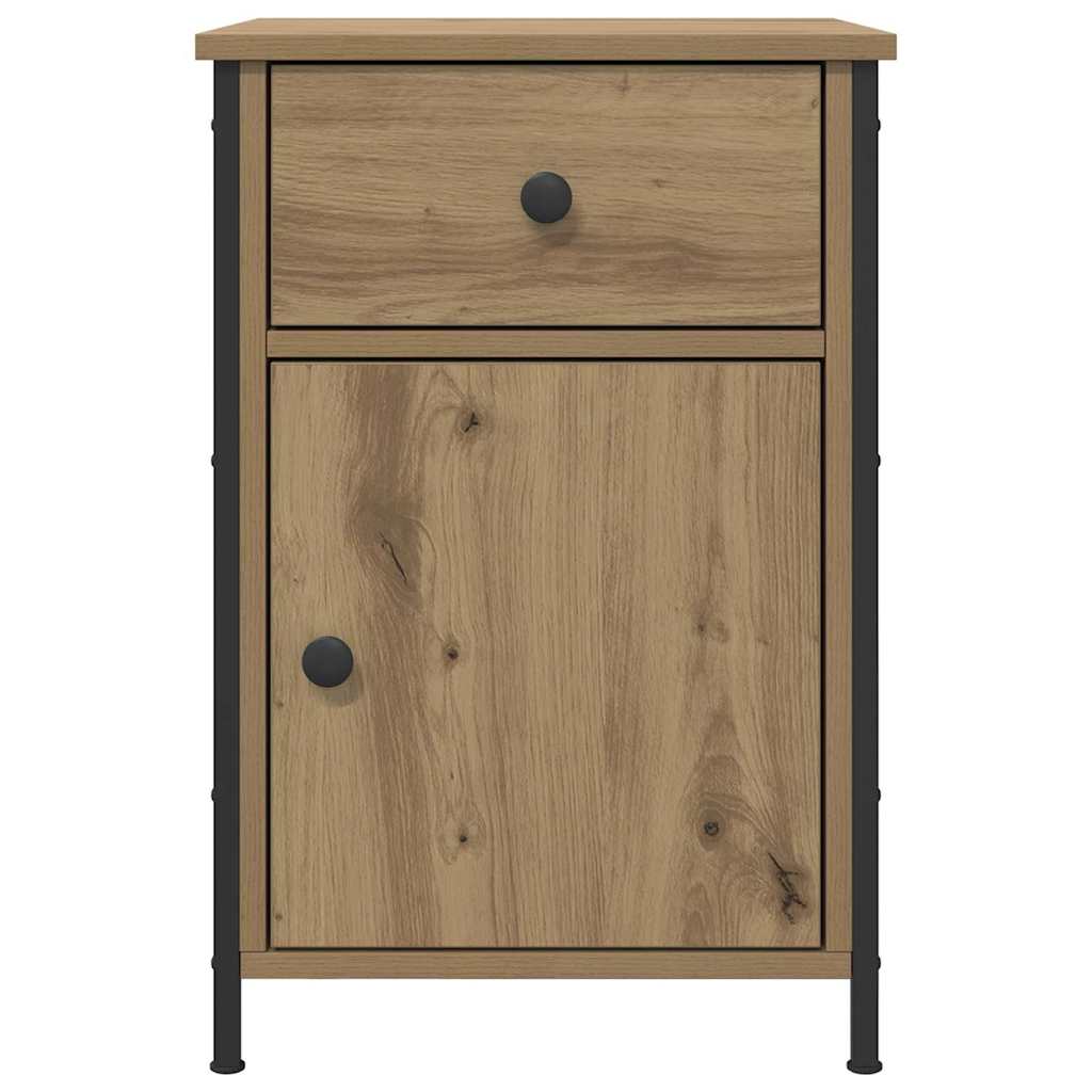 Bedside Cabinet with Drawer 2 pcs Artisan oak 40 x 42 x 60 cm