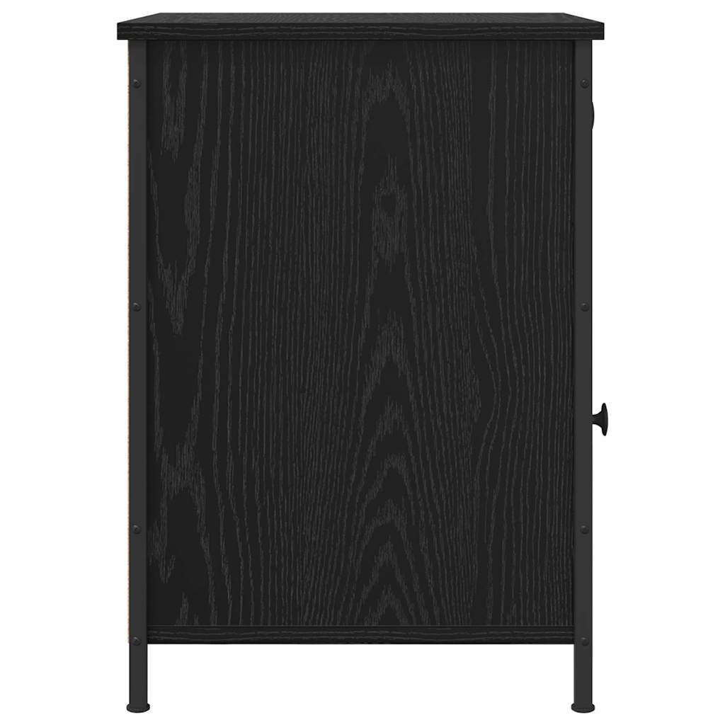 Bedside Cabinet Black oak 40 x 42 x 60 cm Engineered wood