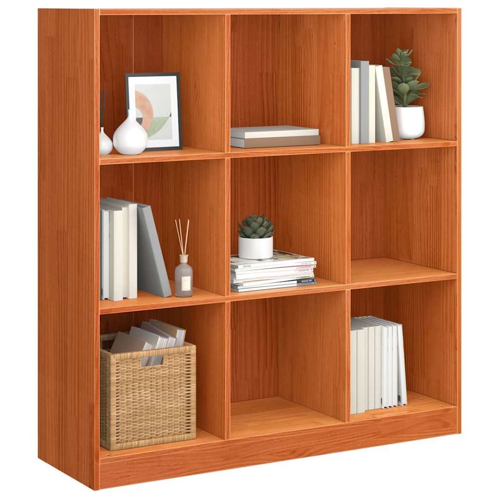 Book Cabinet / Room Divider Wax brown 104 x 33 x 110 cm