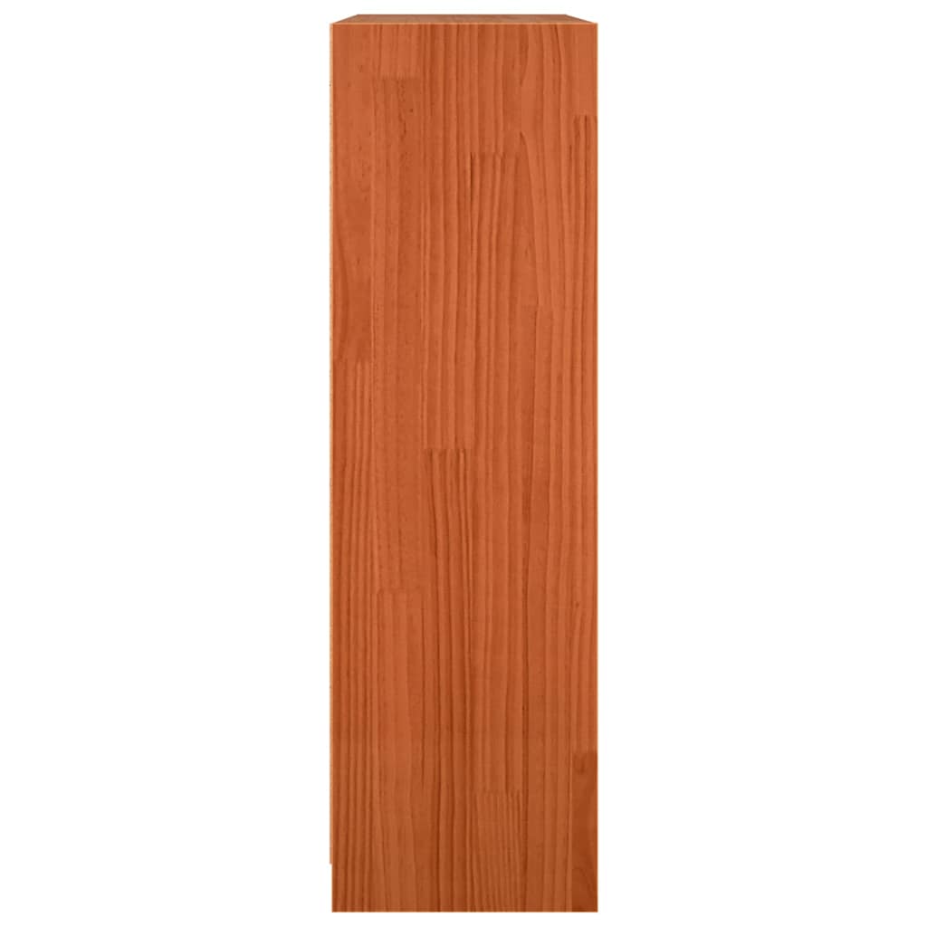Book Cabinet / Room Divider Wax brown 104 x 33 x 110 cm