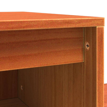 Bedside Cabinet Wax brown 60 x 34 x 51 cm Solid pinewood