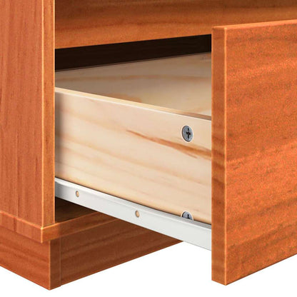 Bedside Cabinet Wax brown 60 x 34 x 51 cm Solid pinewood