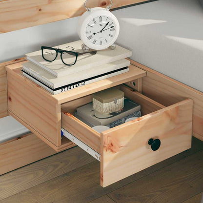 Bed Frame with Drawer Brown 135 x 190 cm