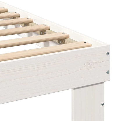 Bed Frame with Drawer White 135 x 190 cm
