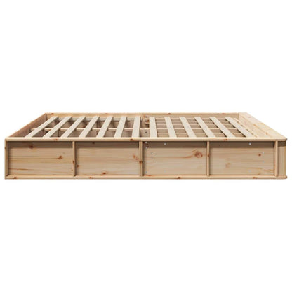Bed Frame Brown 180 x 200 cm Solid Pine Wood