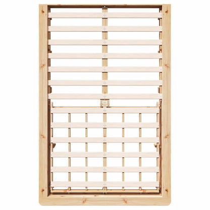 Bed Frame Brown 140 x 200 cm Solid Pine Wood