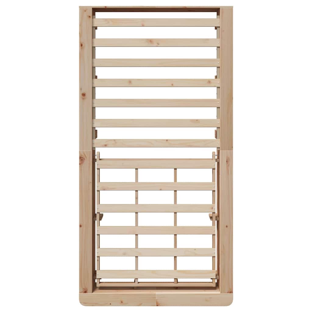 Bed Frame Brown 80 x 200 cm Solid Pine Wood