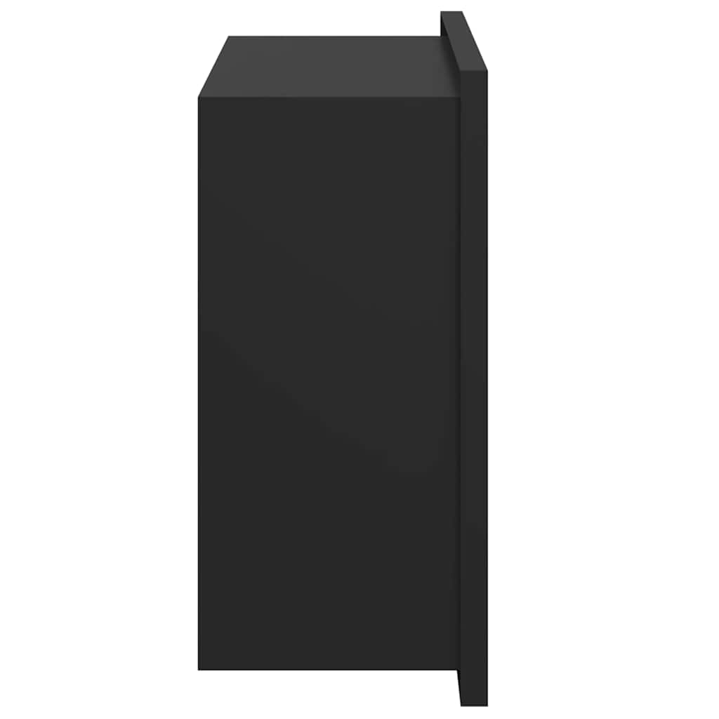 Shower Niche Black 30 x 20 x 9.5 cm Stainless Steel