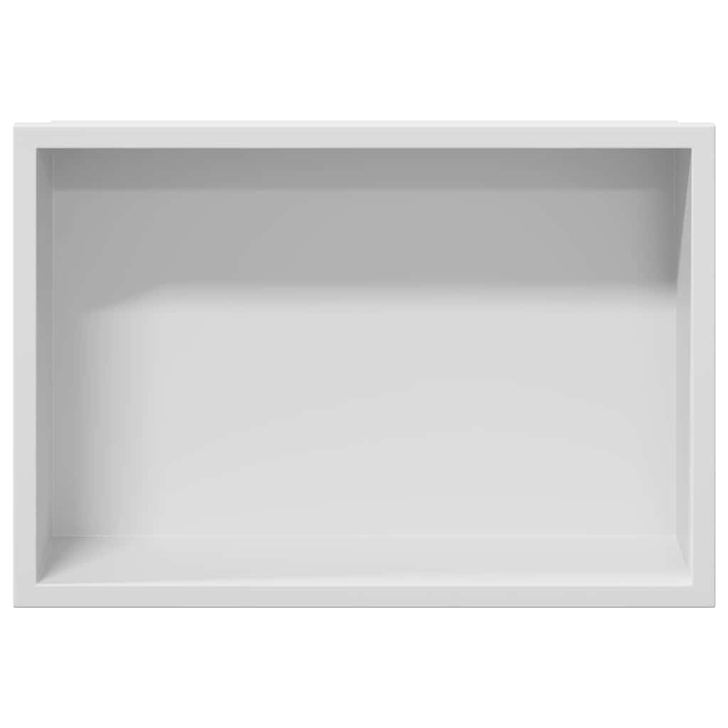 Shower Niche White 30 x 20 x 9.5 cm Stainless Steel