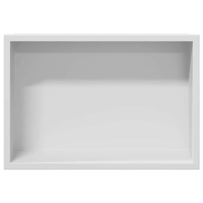 Shower Niche White 30 x 20 x 9.5 cm Stainless Steel