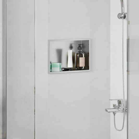 Shower Niche Silver 30 x 20 x 9.5 cm Stainless Steel